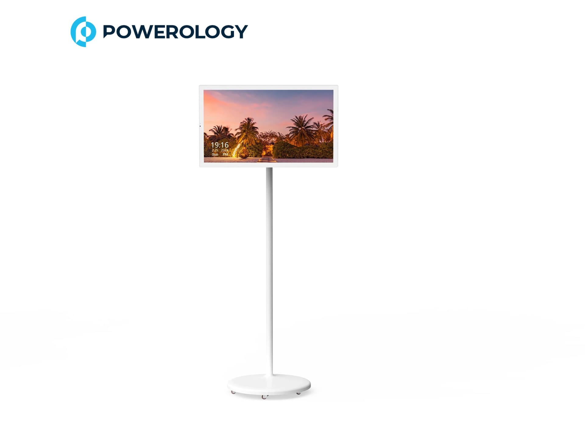 Powerology 32" Android 13 Unbreakable Smart Screen Full HD Display 8GB RAM 128GB Storage Built in Speakers 5MP Camera Multiple Ports 15600mAh Battery |POTM032WH |