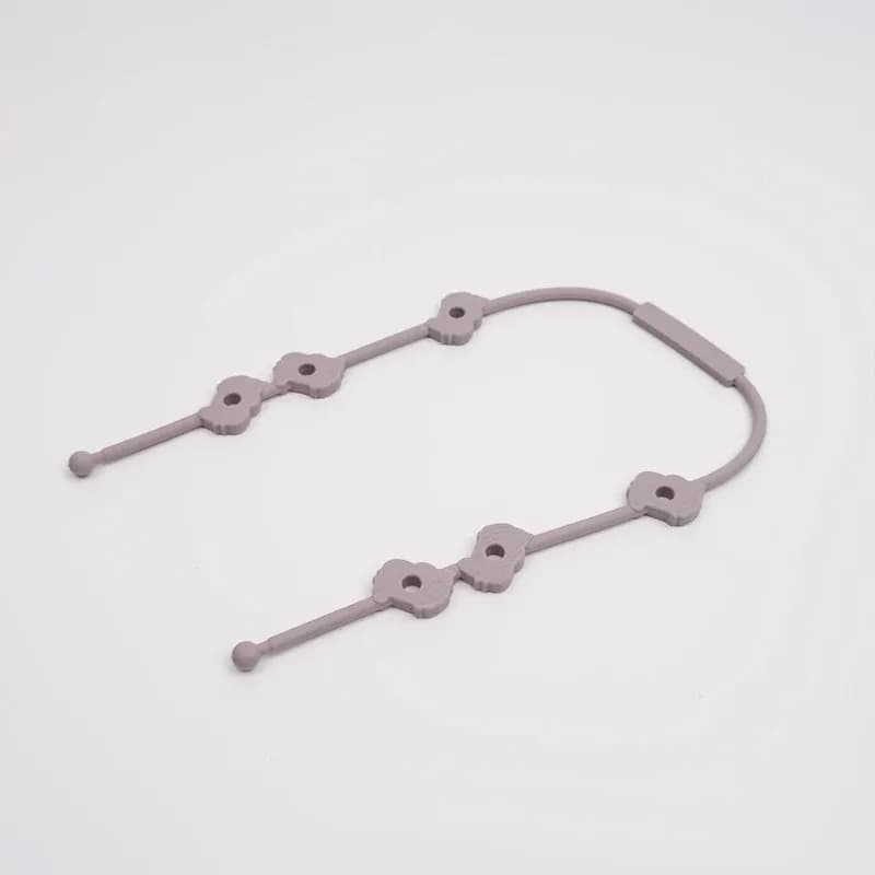 AMOR TINY Reusable Silicone Pacifier Clip Chain – High-Quality Soother Strap to Prevent Drops & Keep Pacifier Clean
