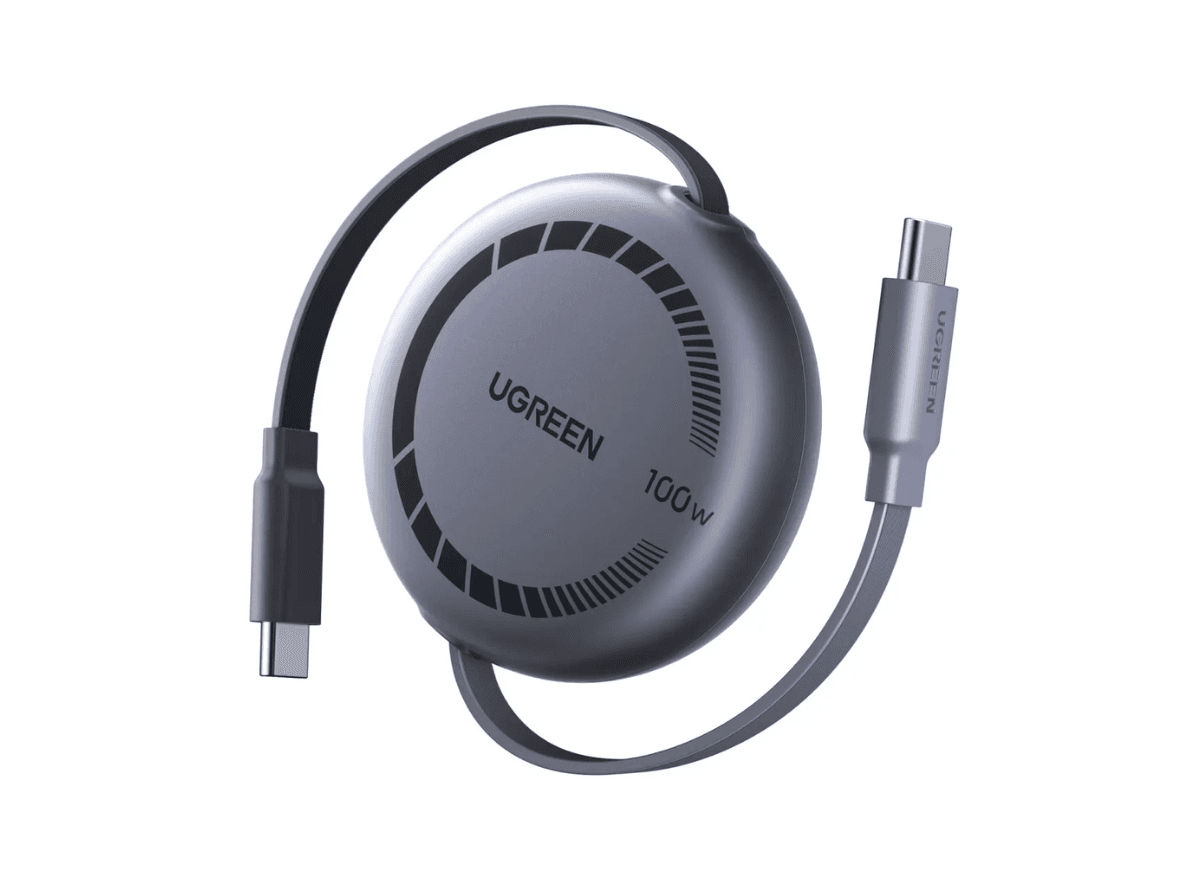 كابل يوغرين تايب سي قابل للسحب بطول 1 متر – شحن سريع 100W PD 3.0، بطول قابل للتعديل، شريحة أمان E-Marker. م:| L531 \ 65905 |