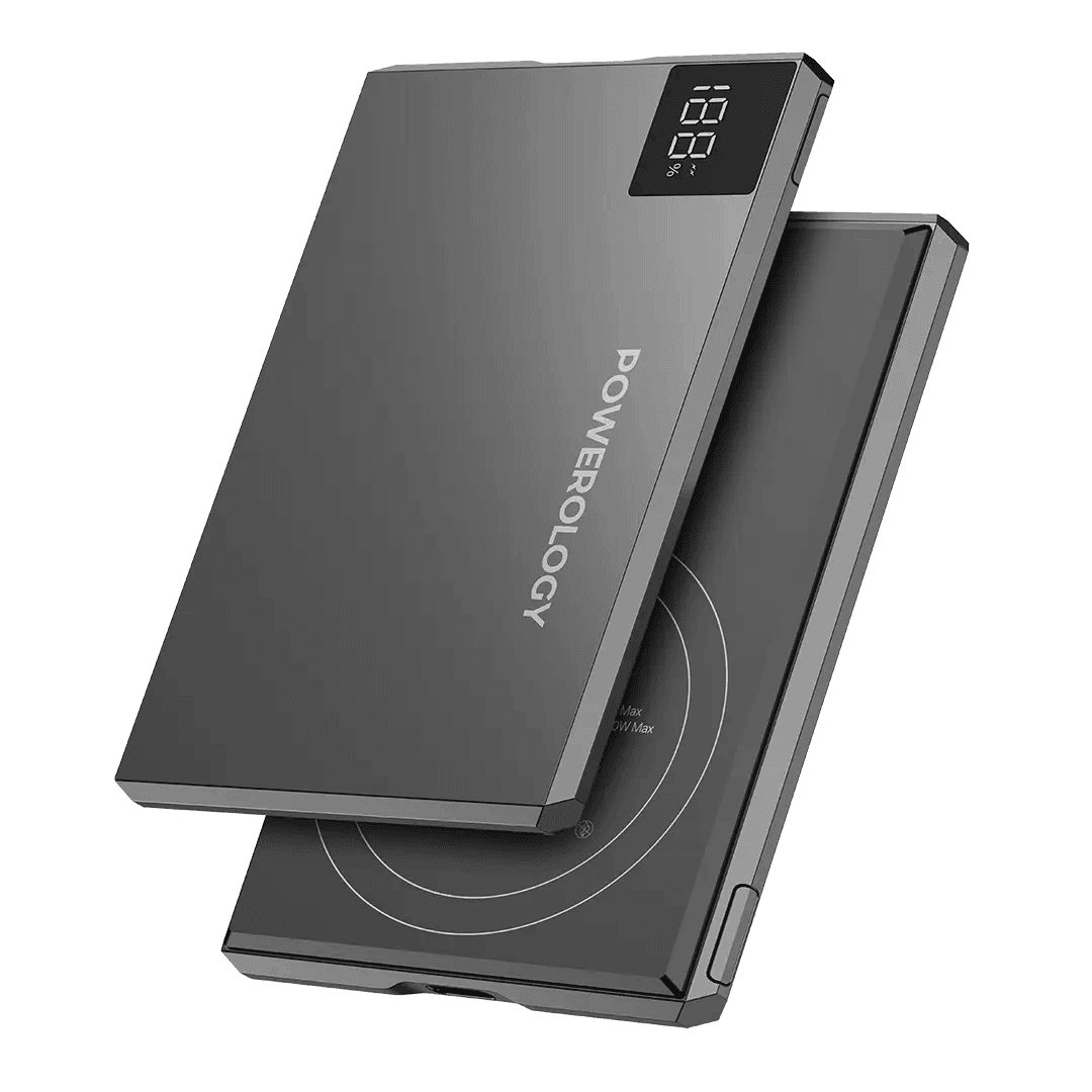 Powerology Tender 5000mAh MagSafe Slim Power Bank – 20W PD USB-C & 15W Wireless Charging | PPBCHA107GY |